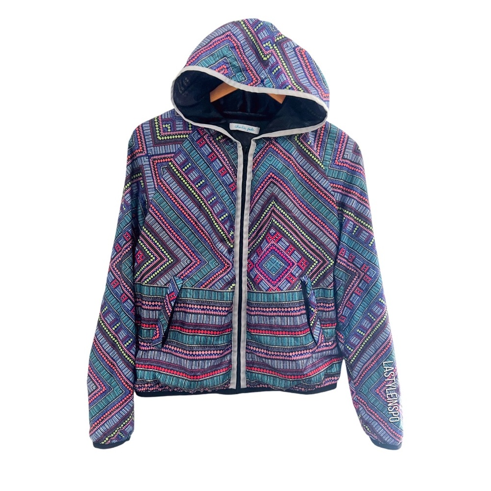 Charlie Jade Womens Windbreaker Jacket Outerwear S/M